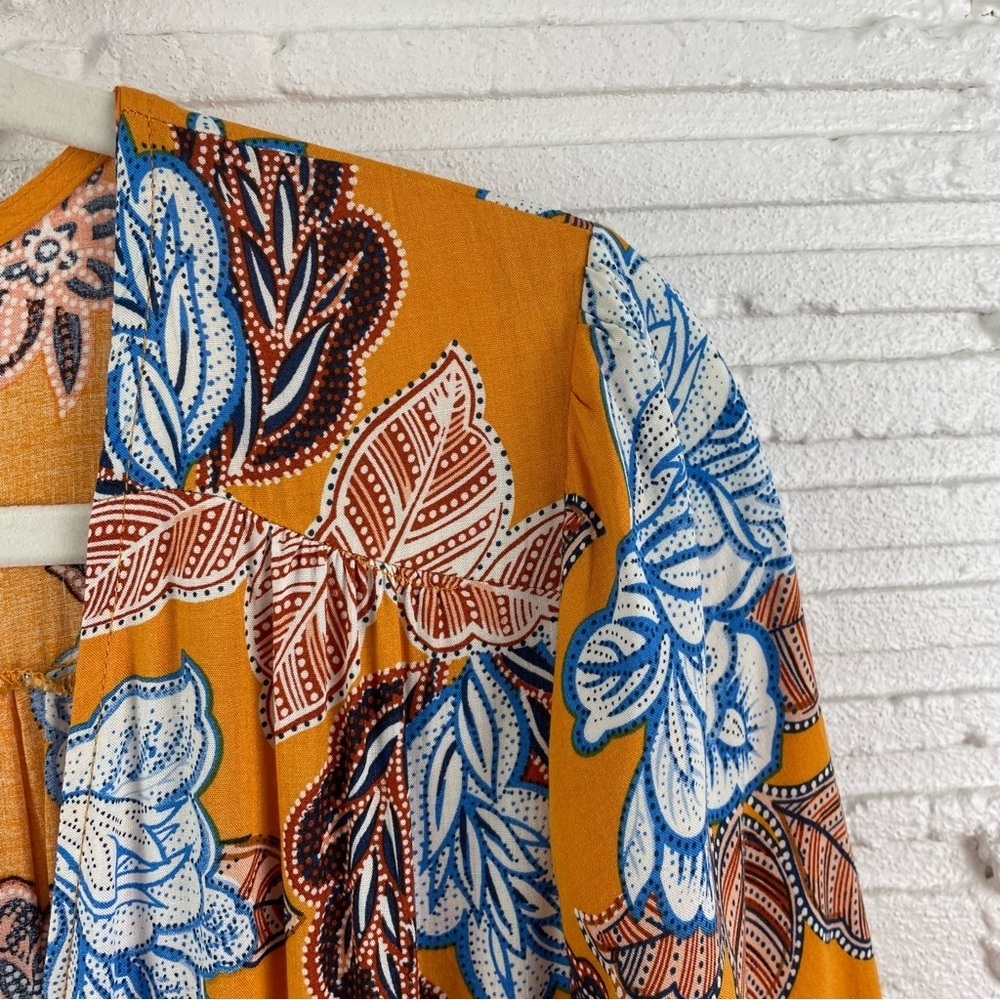 Anthropologie Abel The Label Dress Tiered Maxi Floral Peasant Cottage Bohemian S - Picture 4 of 16